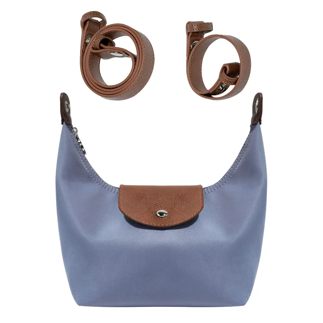 Fashion Crescent Bag - Lightweight Nylon Handbag with Adjustable Strap