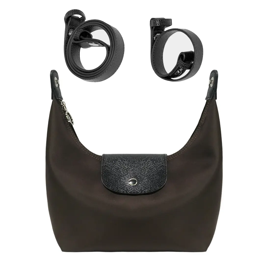 Fashion Crescent Bag - Lightweight Nylon Handbag with Adjustable Strap