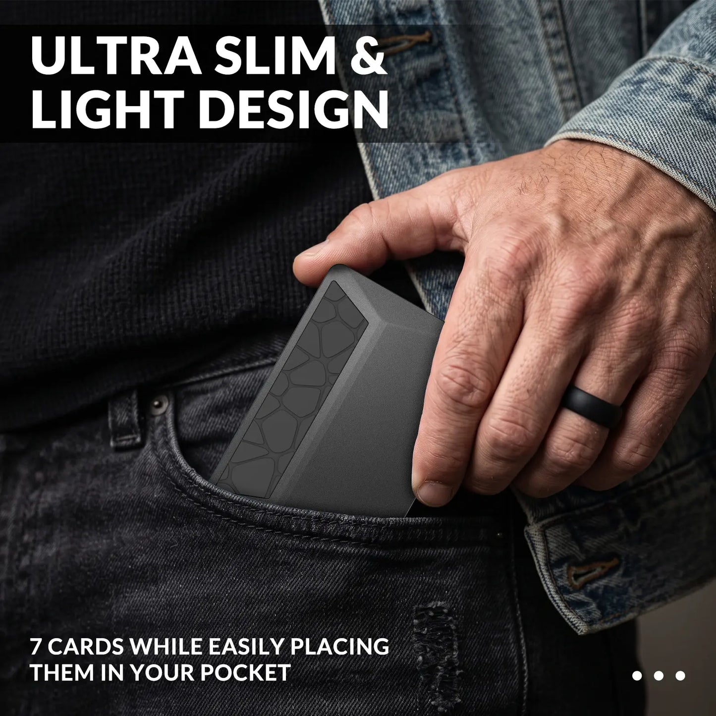 XPOVOS Hero Metal Wallet for Men with RFID & Money Clip