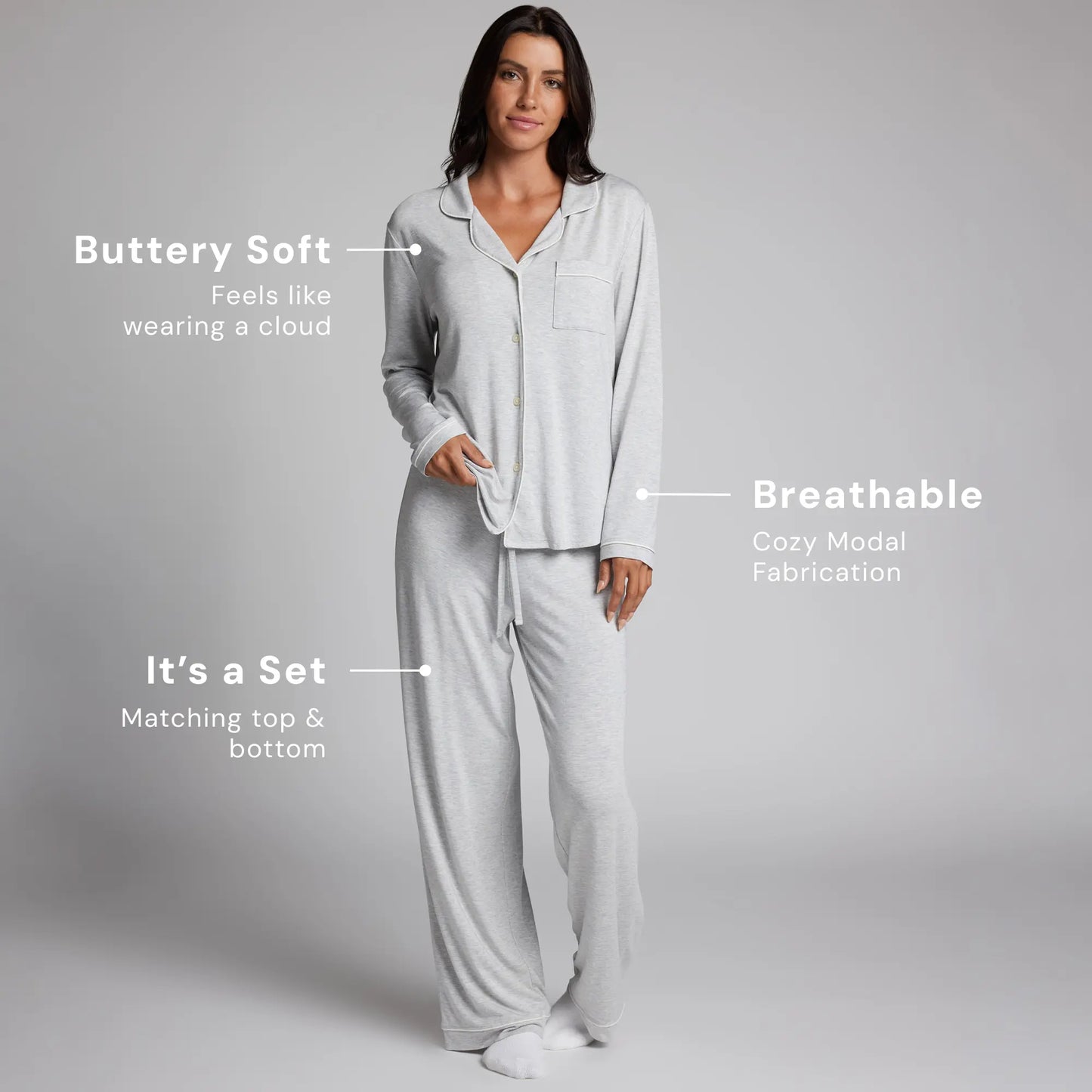 Comfrt Luna Lounge PJ Set - Ultra Jersey Comfort