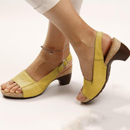 🔥 Summer Sale Up to 75%-Women's Fish Mouth Beach High Heel Sandals